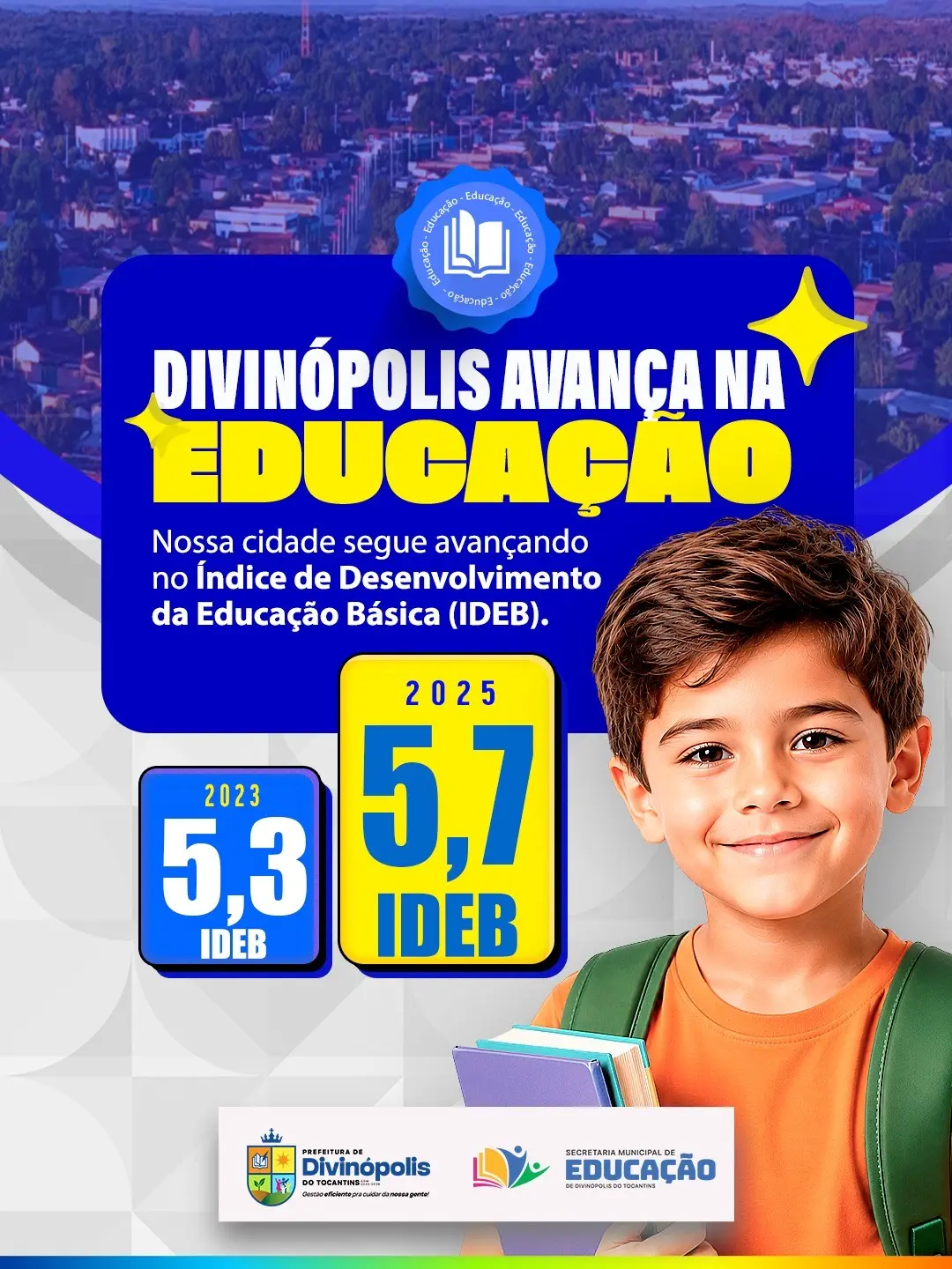 Divinópolis do Tocantins registra avanço no IDEB!